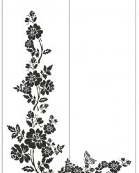 Пескоструйный рисунок Цветы 566